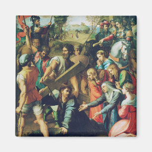 Aimant Le Christ tombant sur le chemin du Calvaire