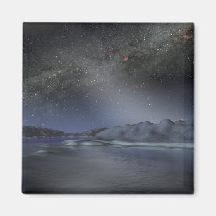 Aimant Le ciel nocturne d'une hypothétique planète alien