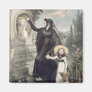 Aimant Le cimetière de Pere Lachaise, imprimé par Charl