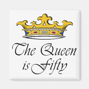 Aimant le cinquantième anniversaire la reine est 50 !