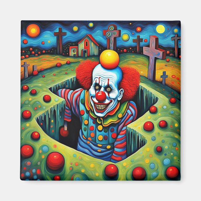 Aimant Le clown démon naît (Devant)