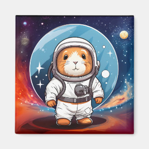 Aimant Le cochon de Guinée dans l'espace