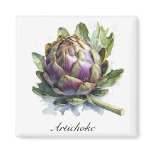 Le Coeur du Jardin : Artichoke en Aquarelle