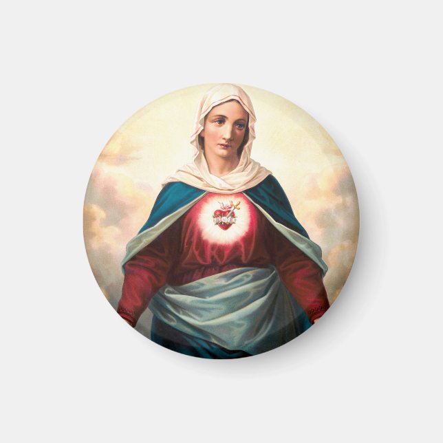 Aimant Le Cœur immaculé de Marie (Devant)