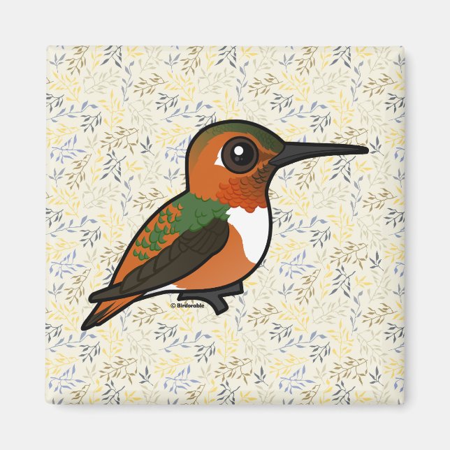 Aimant Le colibri Birdorable Allen (Devant)
