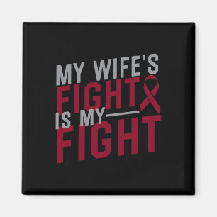 Aimant Le combat de ma femme est mon combat Drépanocytose