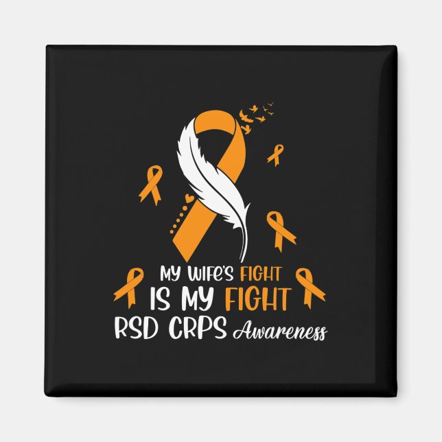 Aimant Le combat de ma femme est mon combat Rsd Crps sens (Devant)