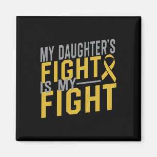 Aimant Le combat de ma fille est ma lutte contre le cance