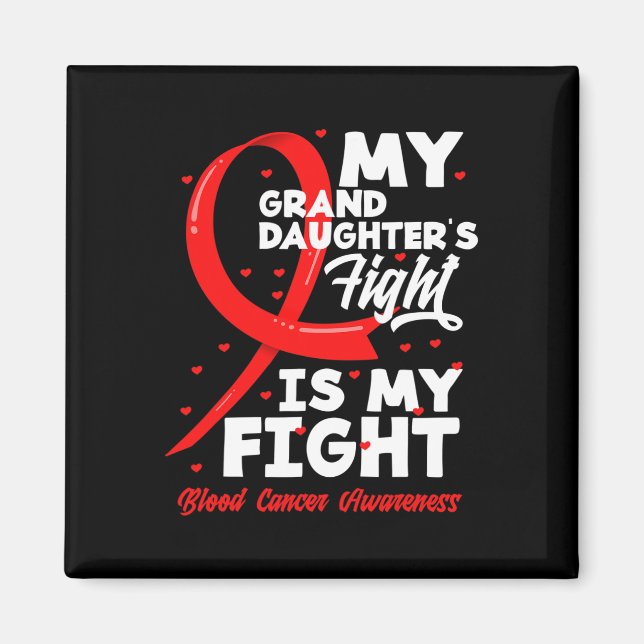 Aimant Le combat de ma petite-fille est mon combat Cancer (Devant)
