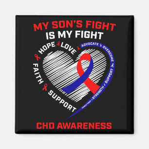 Aimant Le combat de mes fils est mon combat Chd Maladie C