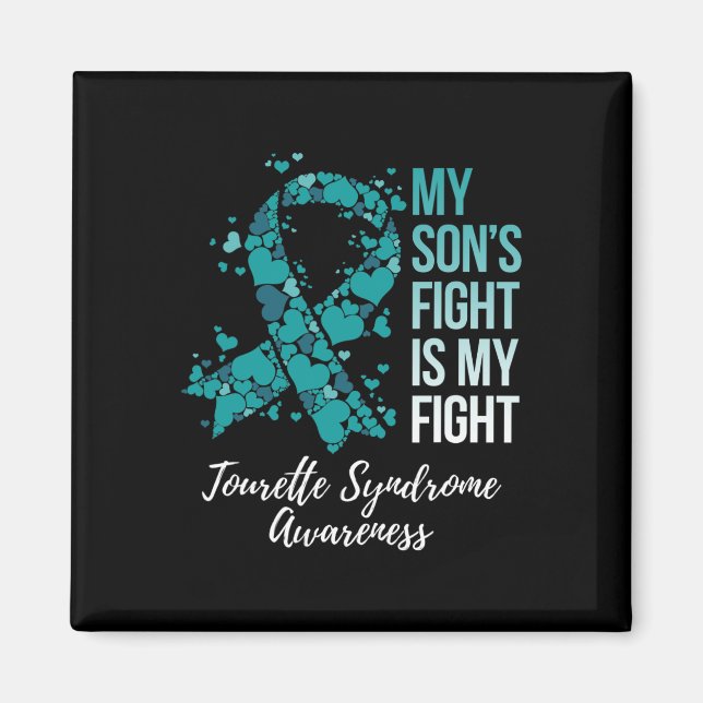 Aimant Le combat de mon fils est au fait de mon syndrome  (Devant)