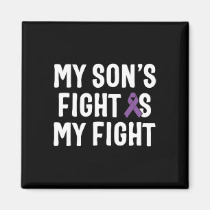 Aimant Le combat de mon fils est ma lutte contre le cance