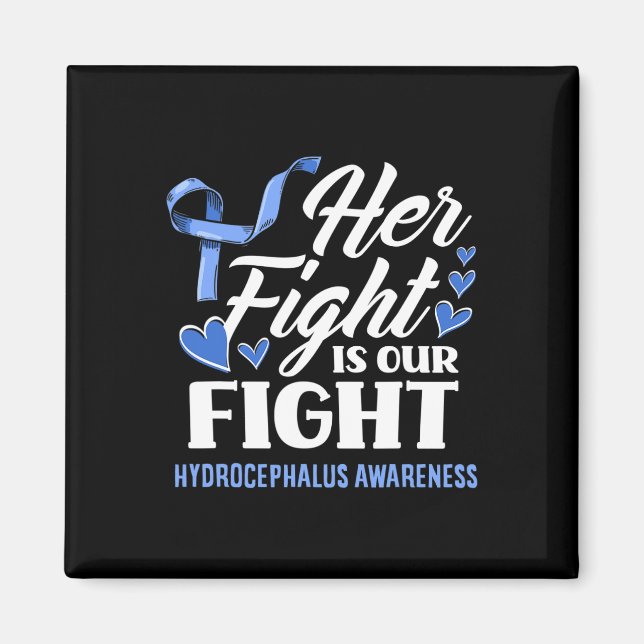 Aimant Le combat est notre fille de combat Hydrocéphalie  (Devant)