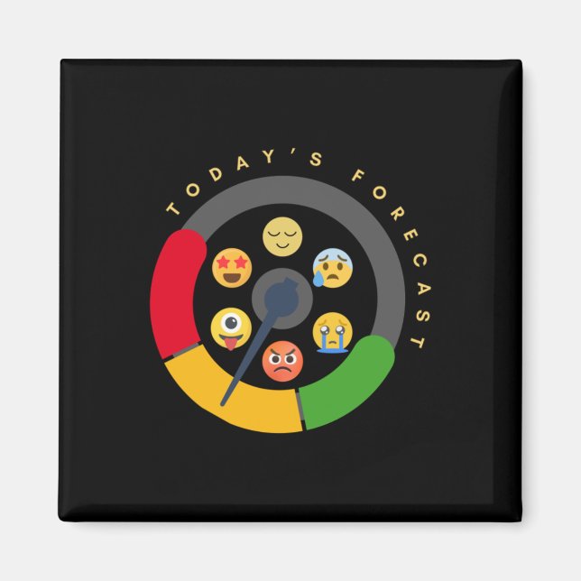 Aimant Le compteur d'humeur prévisionnel pour la santé me (Devant)