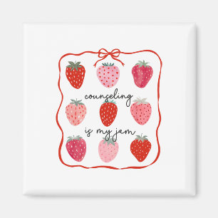 Aimant Le conseil est ma confiture Conseillère fraise San