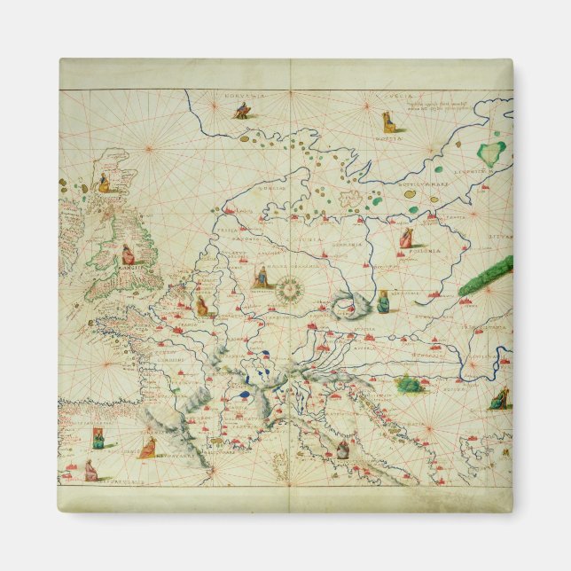 Aimant Le continent européen (Devant)