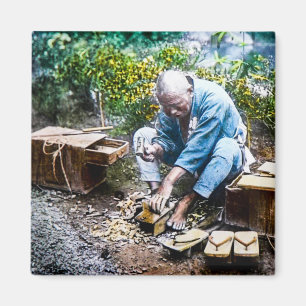 Aimant Le cordonnier de chaussure du vieux Japonais