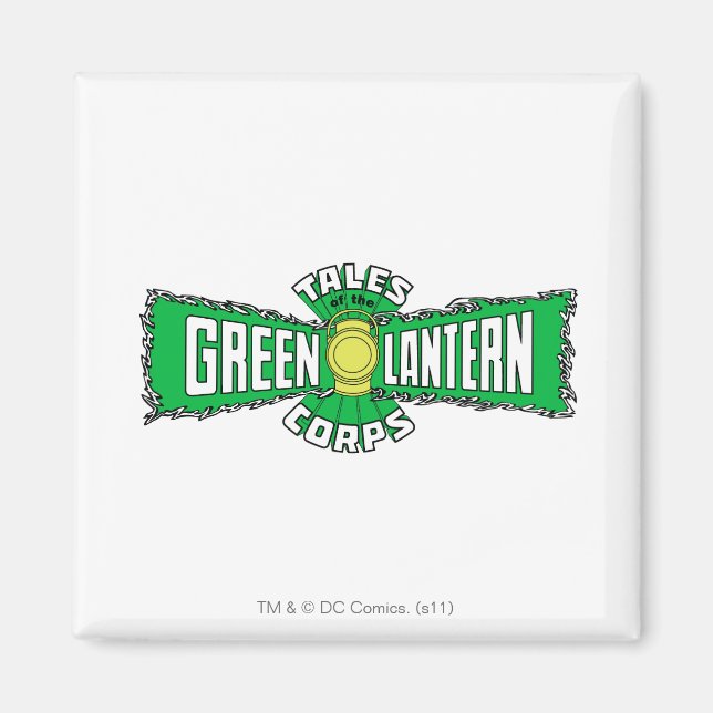 Aimant Le Corps des Lanternes Vertes - Logo Vert (Devant)