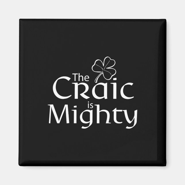 Aimant Le Craic Est Une Jolie St Patrick Irlandaise (Devant)