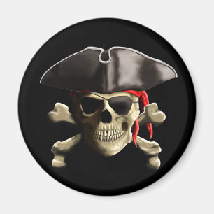 Aimant Le crâne de pirate de jolly roger