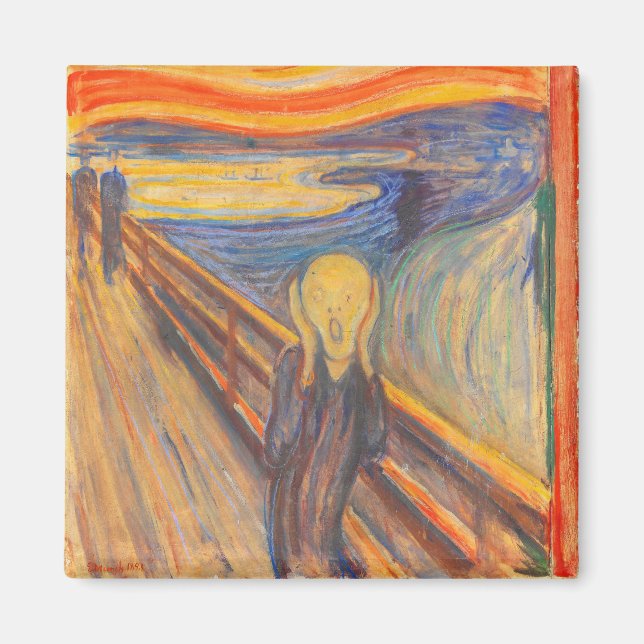 Aimant Le Cri d'Edvard Munch (Devant)