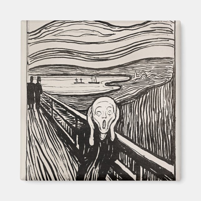 Aimant Le cri Edvard Munch (Devant)