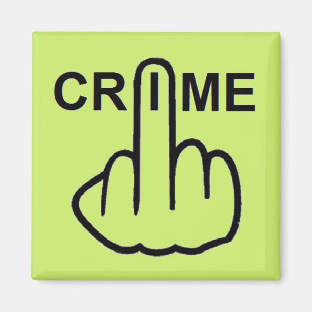 Aimant Le crime par magnétisme est criminel (Devant)