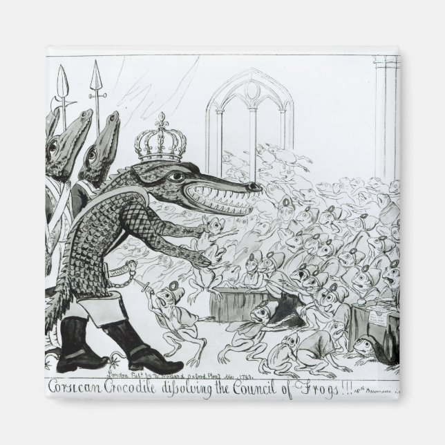 Aimant Le crocodile corse (Devant)