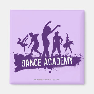 Aimant Le danseur d'Acadmey de danse silhouette le logo