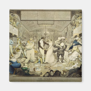 Aimant Le de valse (gravure colorée)