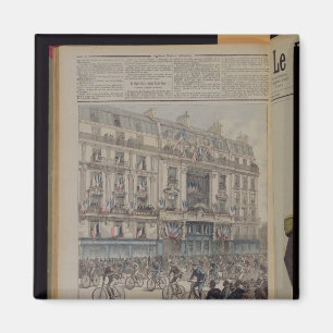 Aimant Le début de la course de bicyclette de Paris-Bres