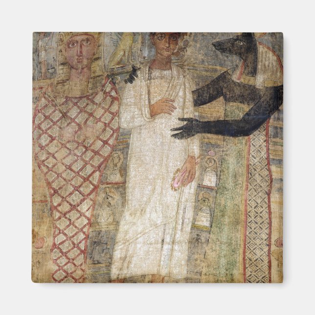 Aimant Le défunt et sa momie protégés par Anubis (Devant)