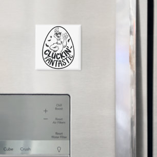 Aimant Le Design Humoristique Fantastique Du Poulet De Cl