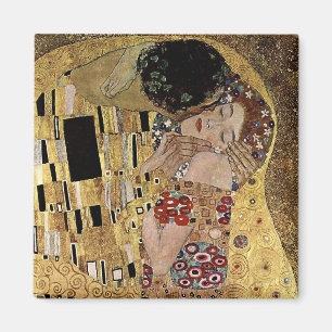 Aimant Le détail du baiser de Gustav Klimt (vers 1908) Ma