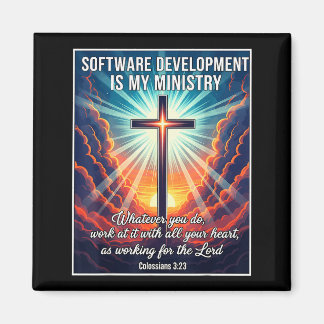 Aimant Le développement de logiciels chrétiens est mon mi