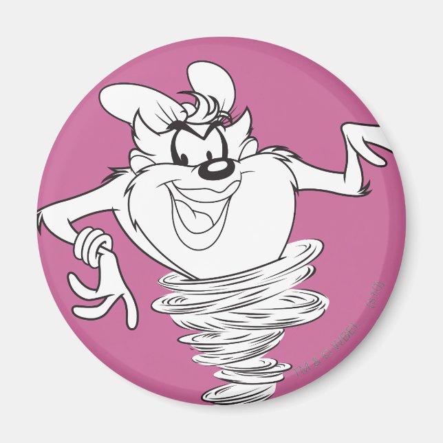 Aimant Le Diable noir et blanc (Devant)