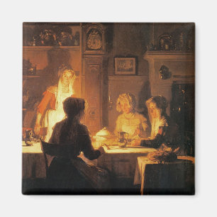 Aimant Le dîner, c.1900 (huile sur la toile)