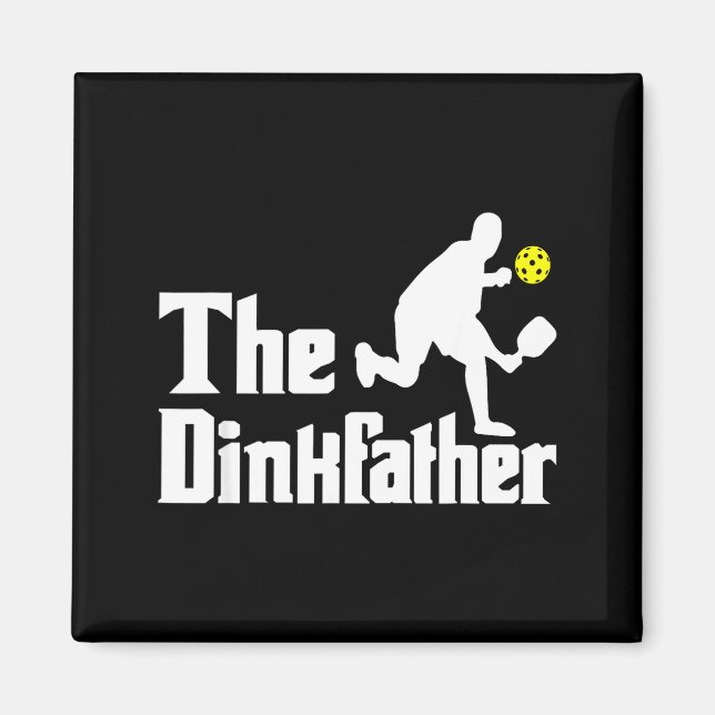 Aimant Le dinkfather - joueur de pickleball drôle paddleb (Devant)
