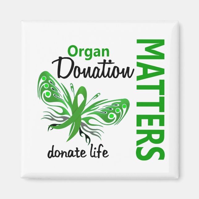 Aimant Le don d'organes papillon Hope Matters (Devant)