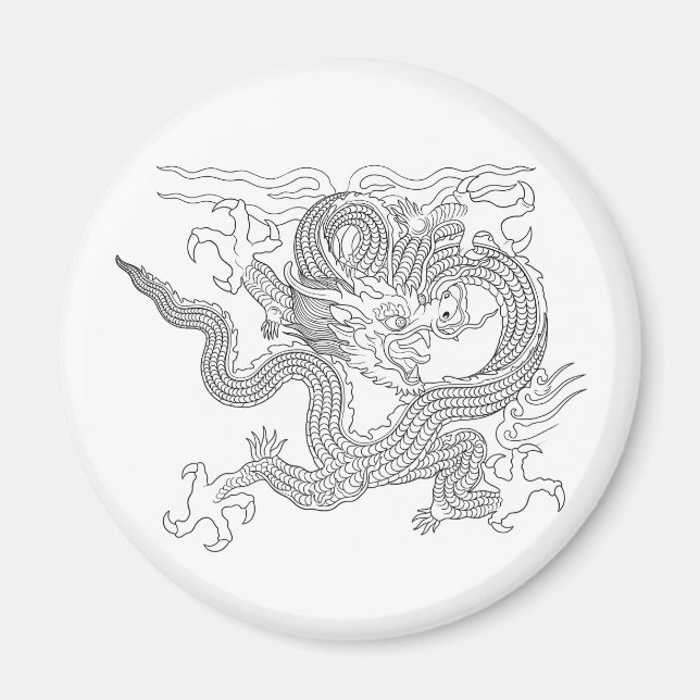 Aimant Le dragon (Devant)