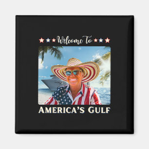 Aimant Le drapeau américain du Golfe Trump Sombrero Mexiq