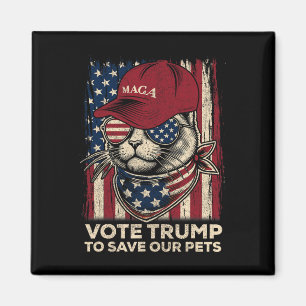Aimant Le drapeau américain vote Trump pour sauver nos an