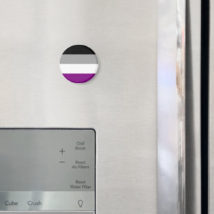 Aimant Le drapeau de fierté asexuel de SlipperyJoe met l'