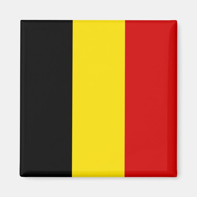 Aimant Le drapeau de la Belgique (Devant)