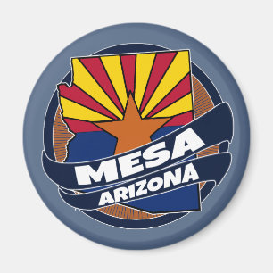 Aimant Le drapeau de Mesa Arizona éclate d'aimant
