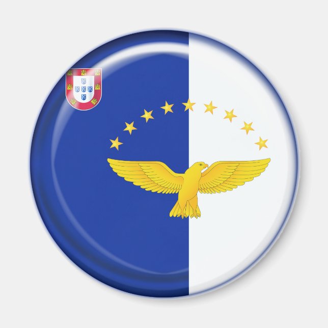 Aimant Le drapeau des Açores (Devant)