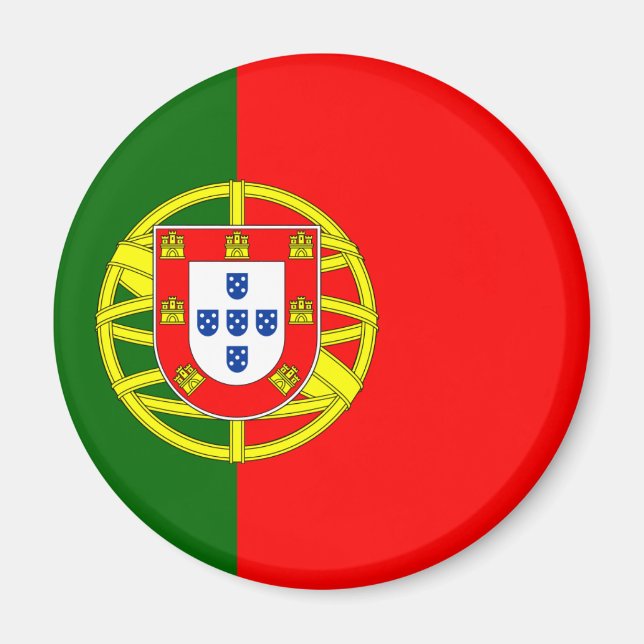 Aimant Le drapeau du Portugal (Bandeira de Portugal) (Devant)