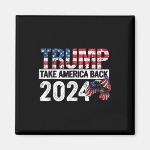 Aimant Le drapeau Trump 2024 fait revenir l'Amérique 4 ju
