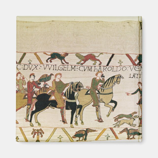Aimant Le Duc William va avec Harold à son (Devant)