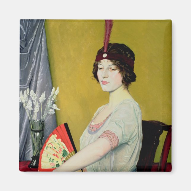 Aimant Le fan japonais, 1914 (Devant)